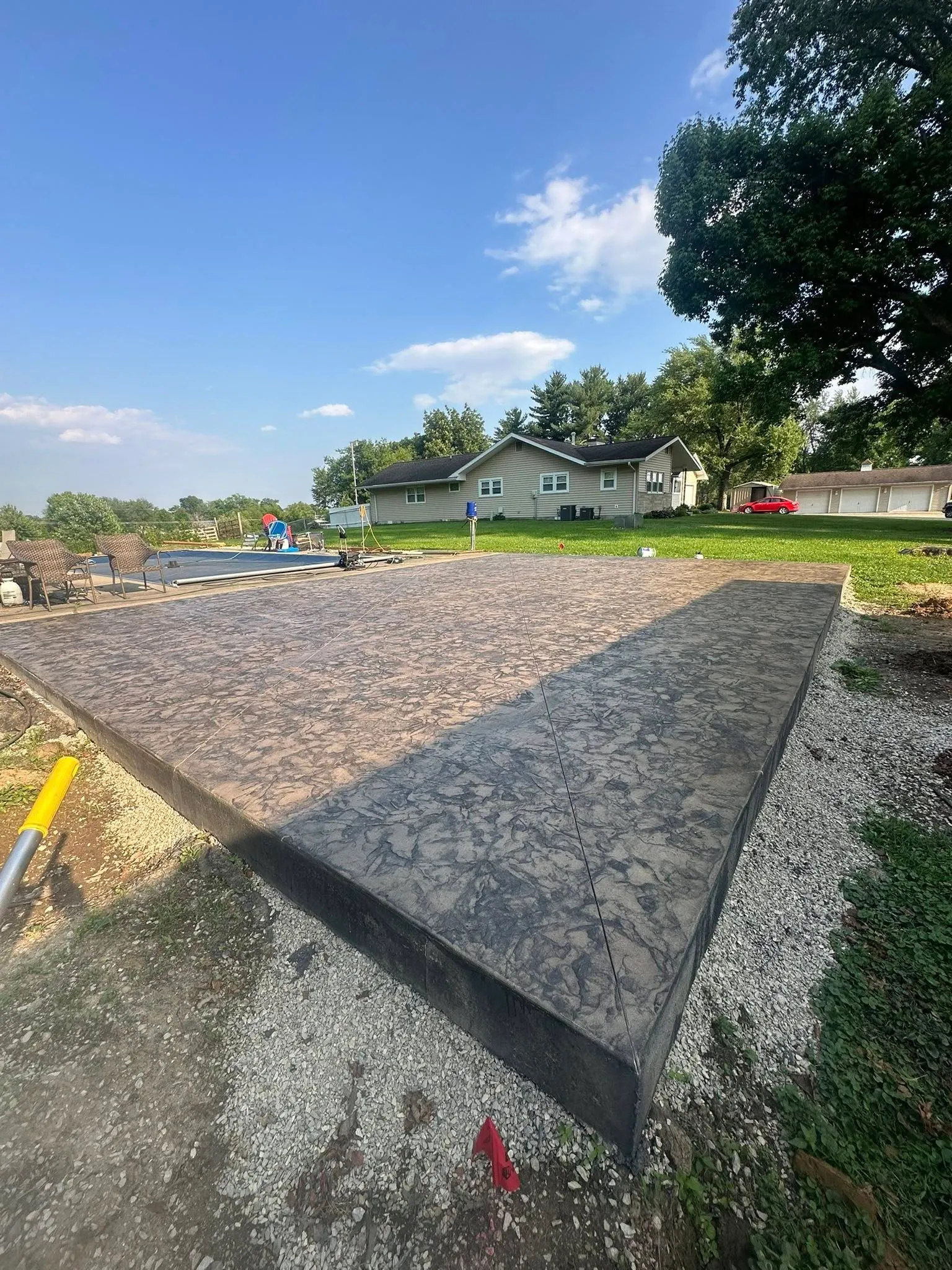 Decorative concrete finish