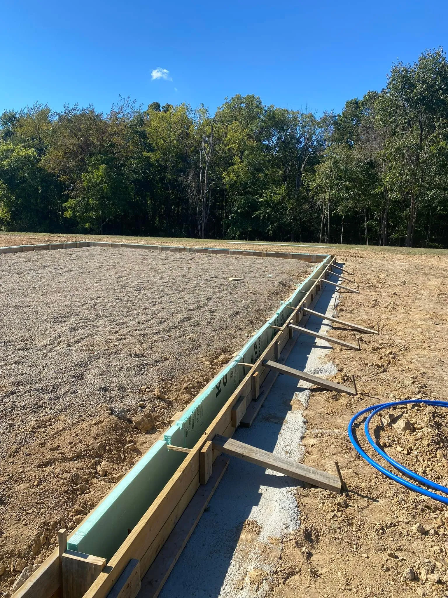Commercial concrete foundation footings