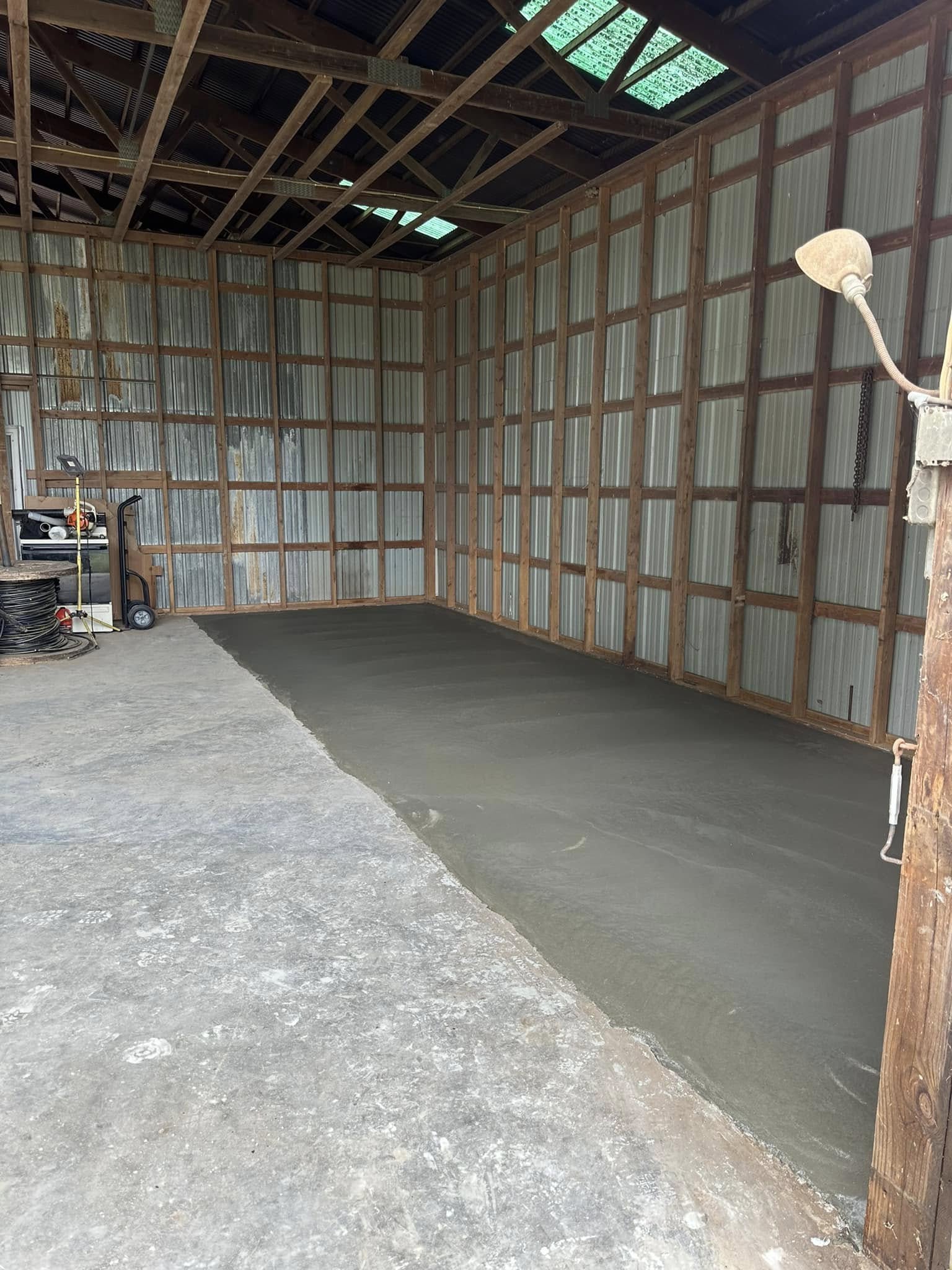 Concrete slab work