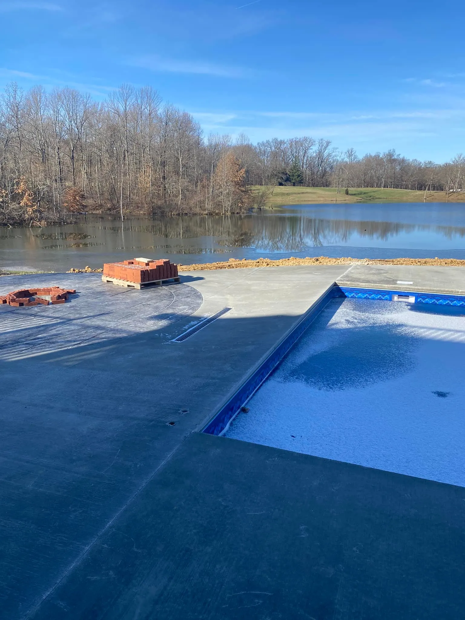 Pool deck patio